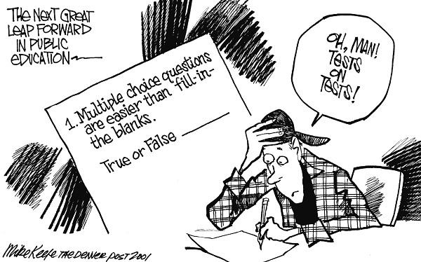 Great Leap - Mike Keefe Political Cartoon, 03/18/2001