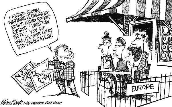 Europe - Mike Keefe Political Cartoon, 06/14/2001