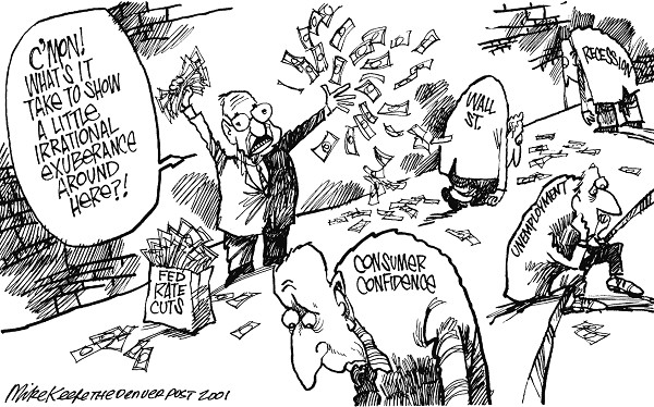 Irrational - Mike Keefe Political Cartoon, 11/08/2001