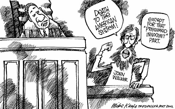 American System - Mike Keefe Political Cartoon, 01/19/2002