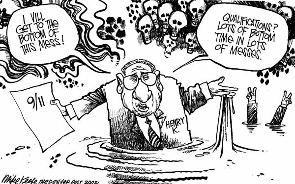 Kissinger 9/11 - Mike Keefe Cartoon