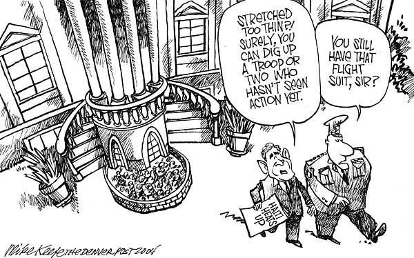 Haiti Heats Up - Mike Keefe Political Cartoon, 02/29/2004