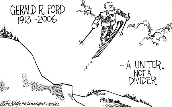 President ford political cartoons #3