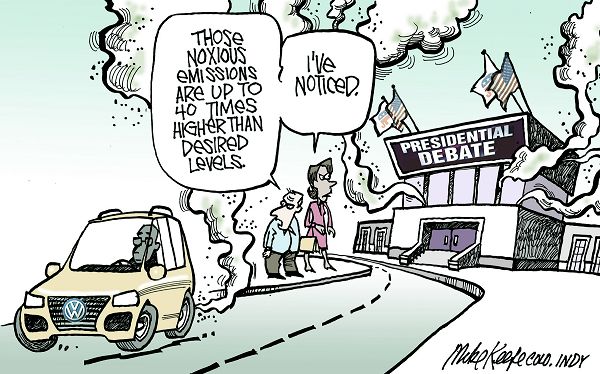 Noxious Emissions - Mike Keefe Political Cartoon, 09/23/2015